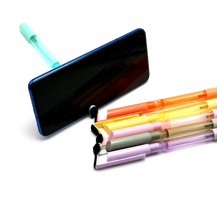 High Quality Factory Custom 5ml Custom Logo Screen Clean Phone Holder Plastic Spray Ball Pen with Hand Alcohol Spray Sanitizer