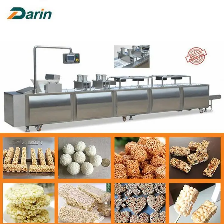 Automatic Cereal Bar Production Line Granola Nut Bar Making Machine 350kg/h Industrial Snack Processing Equipment