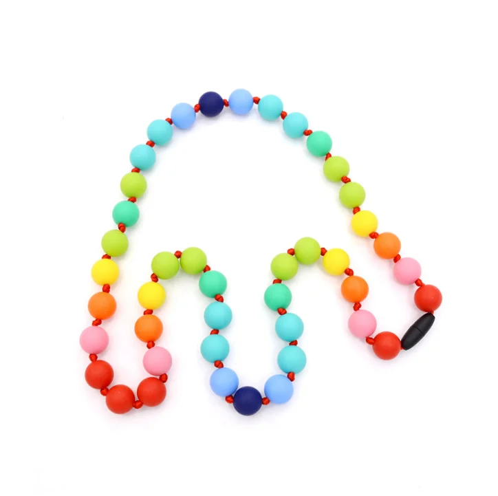 YDS Silicone Teething Necklaces Oral Sensory Chew Necklace for Kids  Teething Necklace for Children Designed for Autism ADHD