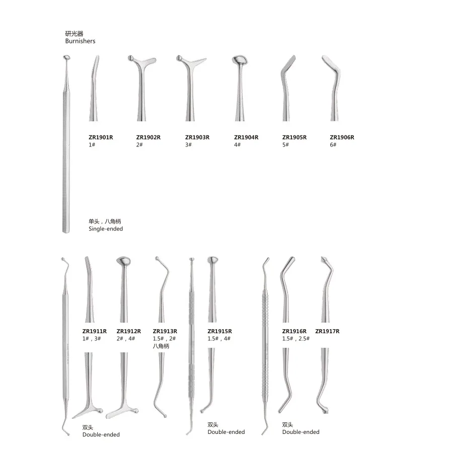 Dental Burnishers,single-ended with high quality