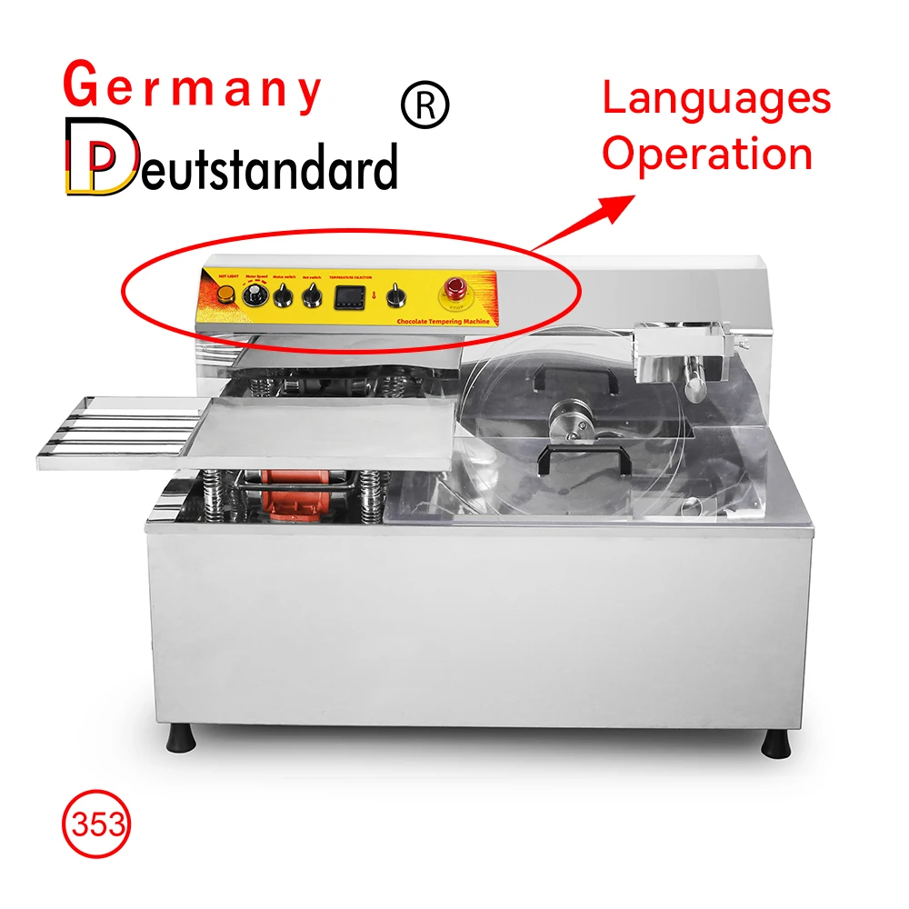 Hot Sale New Chocolate Melting and Tempering Machine for Nuts Milk Water Ingredients