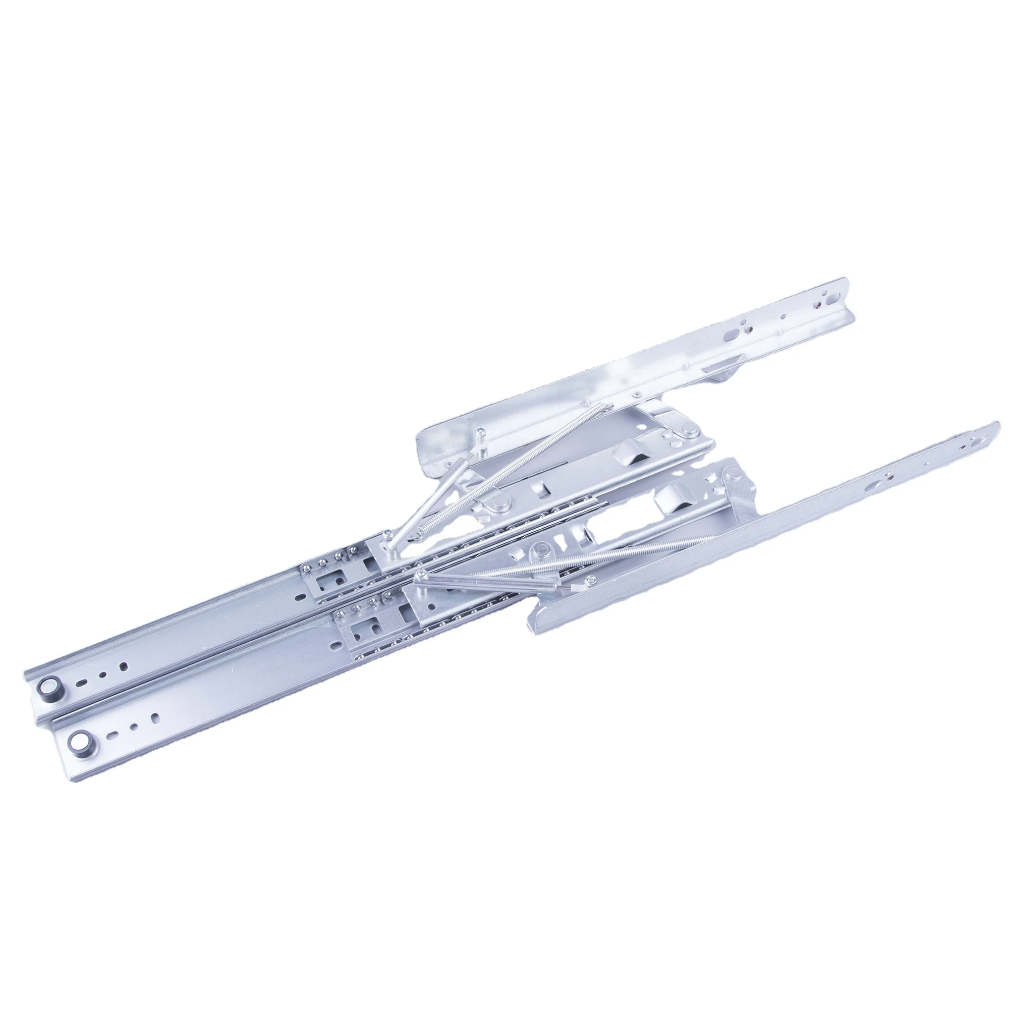 Best Quality Automatic Lifting Spring Slide Undermount Slide Rail Metal Dining Table Extendable Pull Out Mechanism