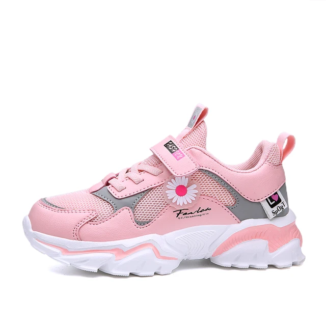 Girls Daisy Daily Shoes Sport Footwear Pink Summer Kids Sneaker Zapatilla Para Chica Color Rosado Uva Y Blanco - Image 2