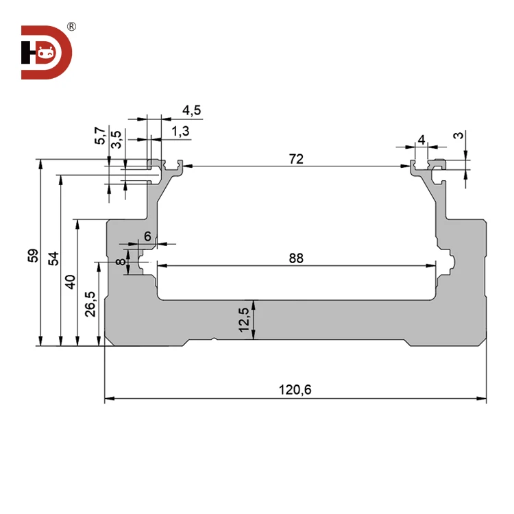 product 120 embedded module high precision screw rod embedded toyo linear module fully enclosed gth12 module slide table-4