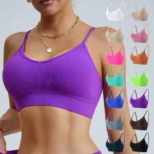 2026 Fitness Gym Training Xxx Sexy Sports Exercise Training Bras for Girls Seamless Gym Wear Full Cup Bra for Plus Size Ladies