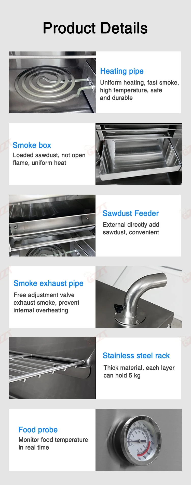 Commercial Bbq Smoker Industrial Food Smoker Smoke House Fish Gas Oven