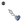 Colorful heart-shaped jewelry head