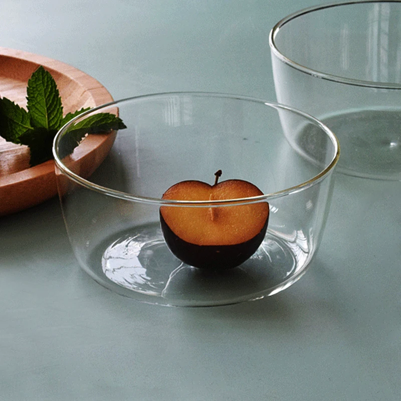 Clear Glass Ikea Glass Bowl Microwave Safe Lid IKEA Container