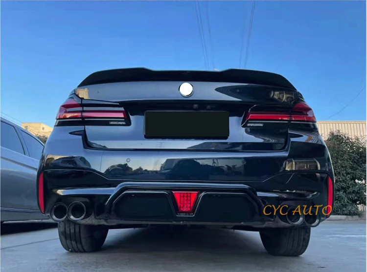 G30 Facelift Rear Diffuser with Glossy Black for BMW G30 M5 CS LCI Style Rear Diffuser