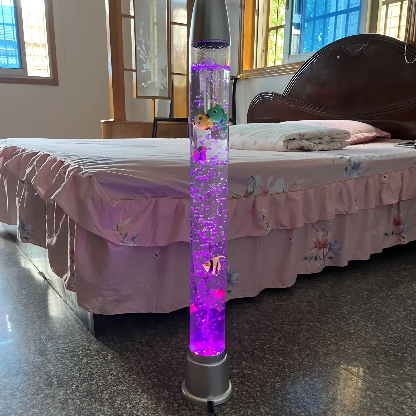 Water Column Bubble Luminous LED Atmosphere Light bar KTV Decoration  Colorful Feng Shui Fish tank Colorful Floor Lamp