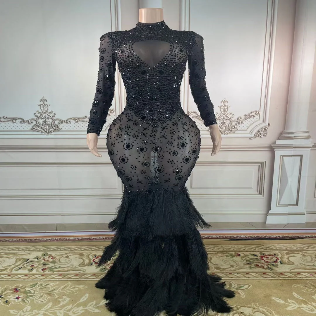 black with silver dress Lady Black Tie - Maddox Gown - Silver - Strapless Glitter Embellished Gown main image 1