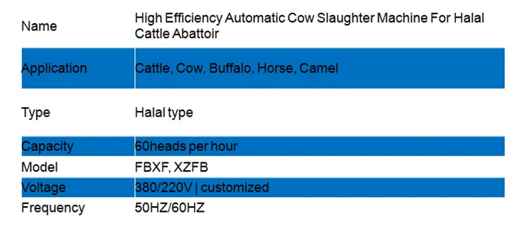 High-efficiency automatic slaughtering machine for halal cattle farms