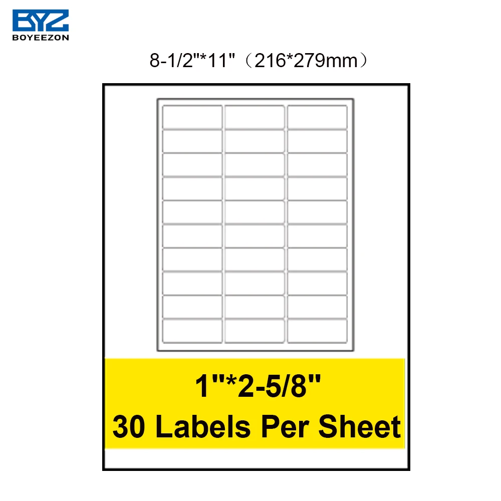 Customisable Stickers Label A4 Sticker Papier Label Inkjet Laser A4 ...