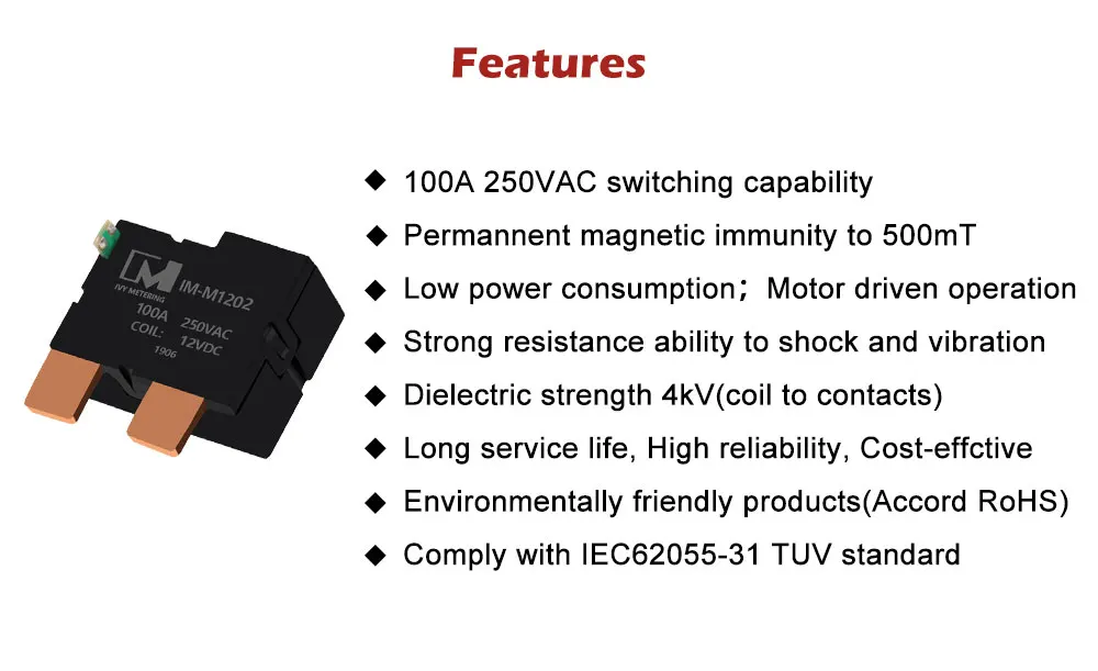 Uc3 Iec6205211 Smart Meter Disconnect Breaker 100a 250vac