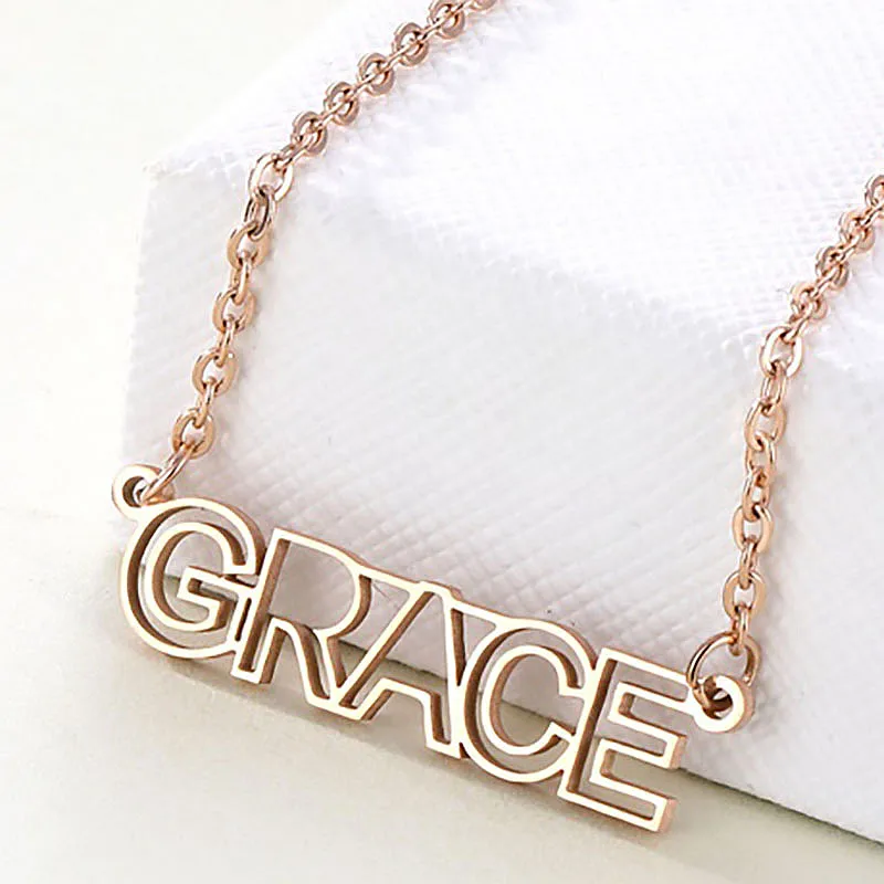 Women Men Silver Color Gold Necklace 
