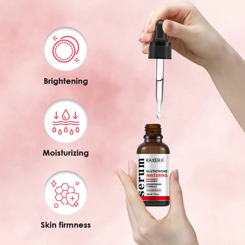 face wash with glutathione and kojic acid Private Label Glutathione Serum Vitamin C Double Glutathione Comprime Super  Fort Whitening Face Facial Serum