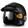 Crocodile pattern black +Black and white plaid goggles