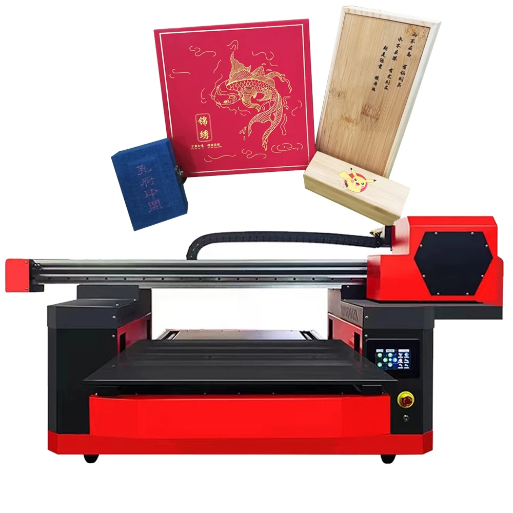 Multi Function UV DTF Printer 6090 A1 Size Flatbed UV Printing XP600 for Film Sticker 3D Texture Varnish Printing