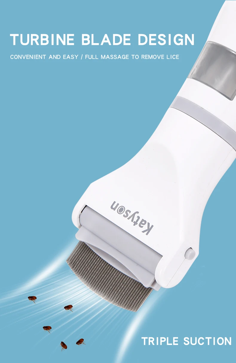 Psb Electric Hair Cleaning Brush Comb Pet Hair Lice Remover Pet Fur Hair Cleaning Lice Flea Nit