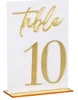 สีขาวและสีทอง-หมายเลข "10"