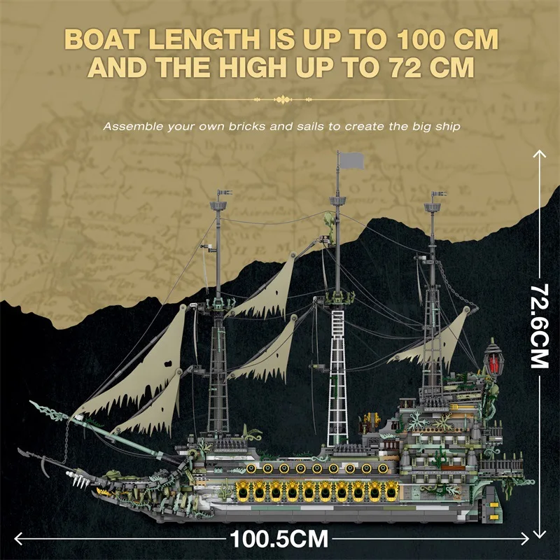 Reobrix 66037 The Flying Dutchman construindo blocos crianças para