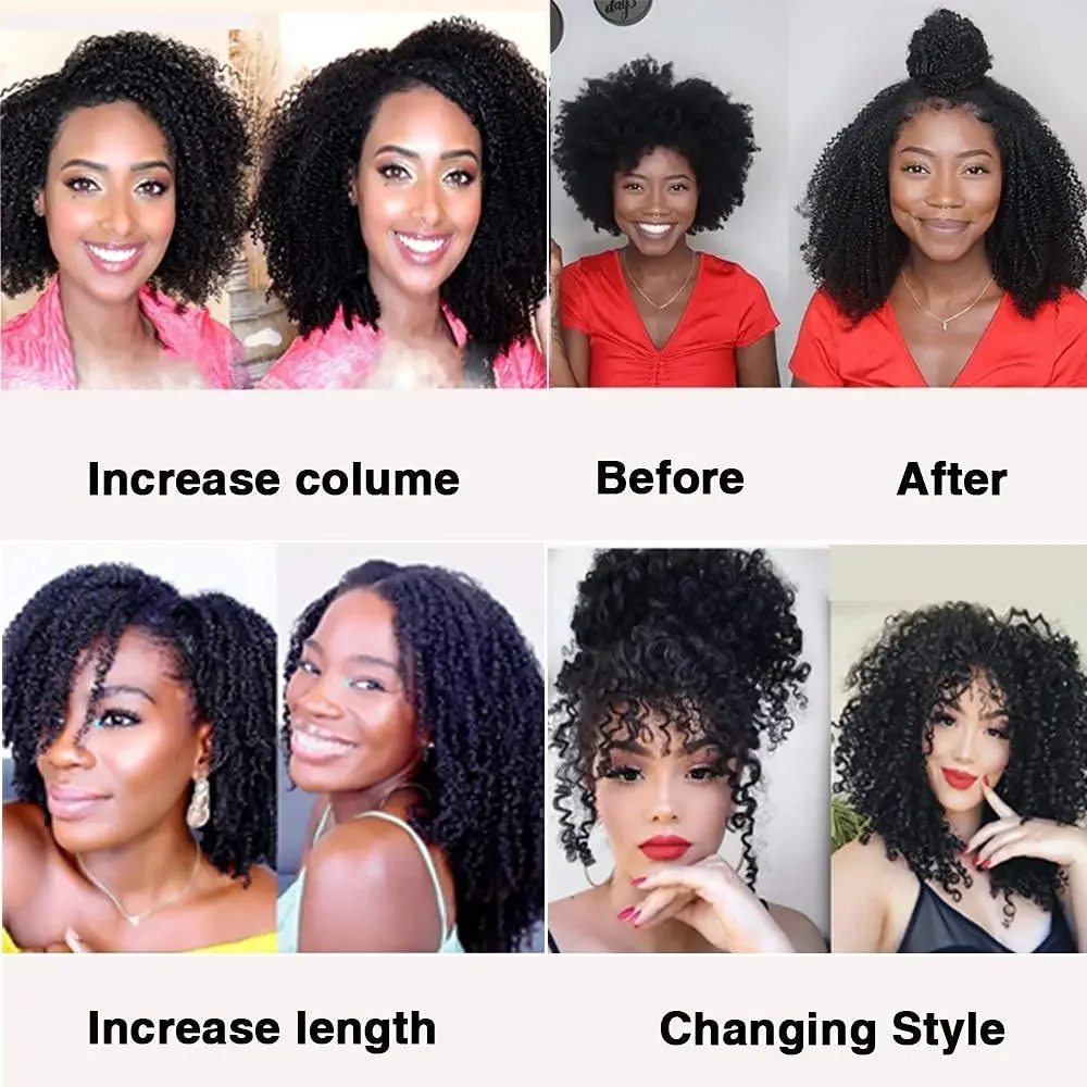 Deep Wave Clip ins Human Hair Extensions for Women 8Pcs_voghion.com