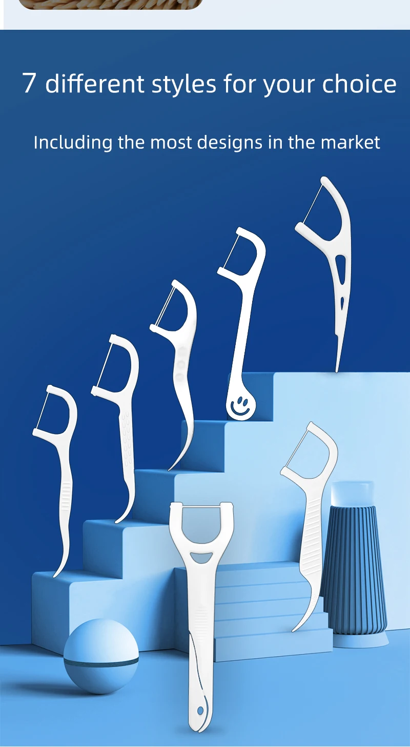 Factory Wholesale Cheap 100 Pcs One Pack Nonslip Design Floss Picks