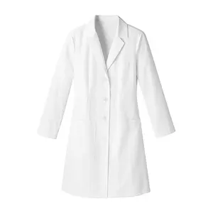 Wholesale Men Women Unisex Long Sleeve Lab Coat White Medical Uniform Hospital Doctor Lab Coat