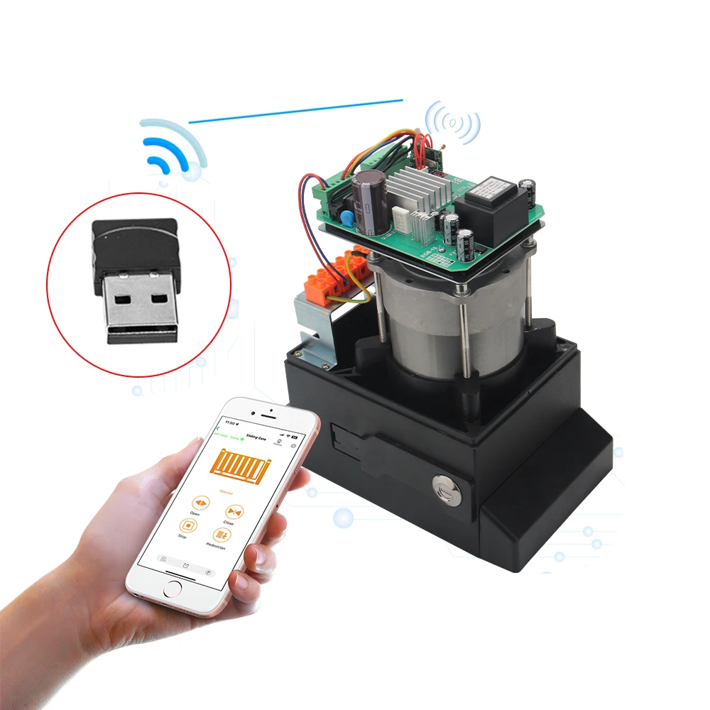 Smart Control Board Heavy Duty Three-phase Electric Automatic 2500KG WiFi Gate Opener Sliding Gate Motor