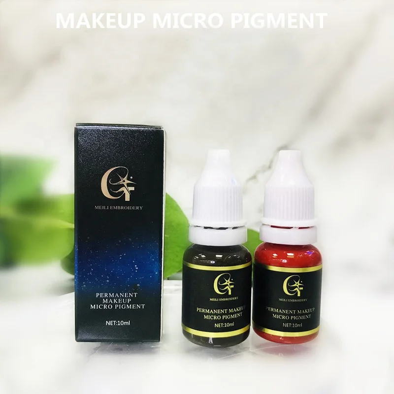 Multicoloured 3D Micropigmentation Brows Permanent Makeup Pigment Ink