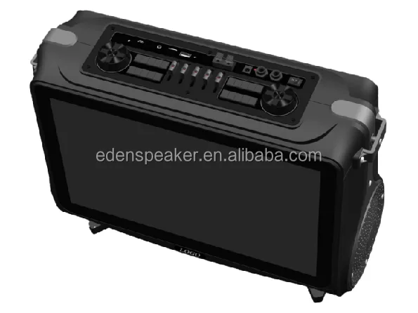 15.4 Inch Touch Screen Wifi bluetooth Speaker Youtube Mp3 Player Dj Audio Outdoor Battery Karaoke Machine Speaker