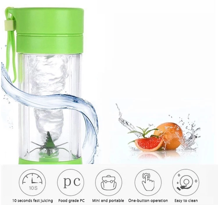 New Product Ideas 2021 Outdoor Mini Blender Machine Juicer Plastic Bottles Kitchen Appliances