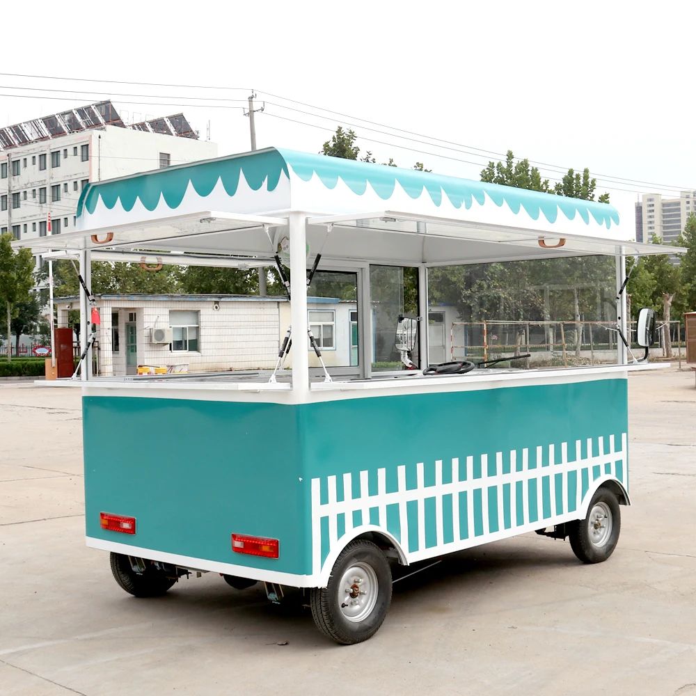 Fully equipped food truck for vending on street customized food concession trailers for sale