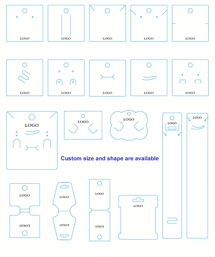 Earring Packaging Jewelry Cards Custom Logo - Buy Customised Earring ...