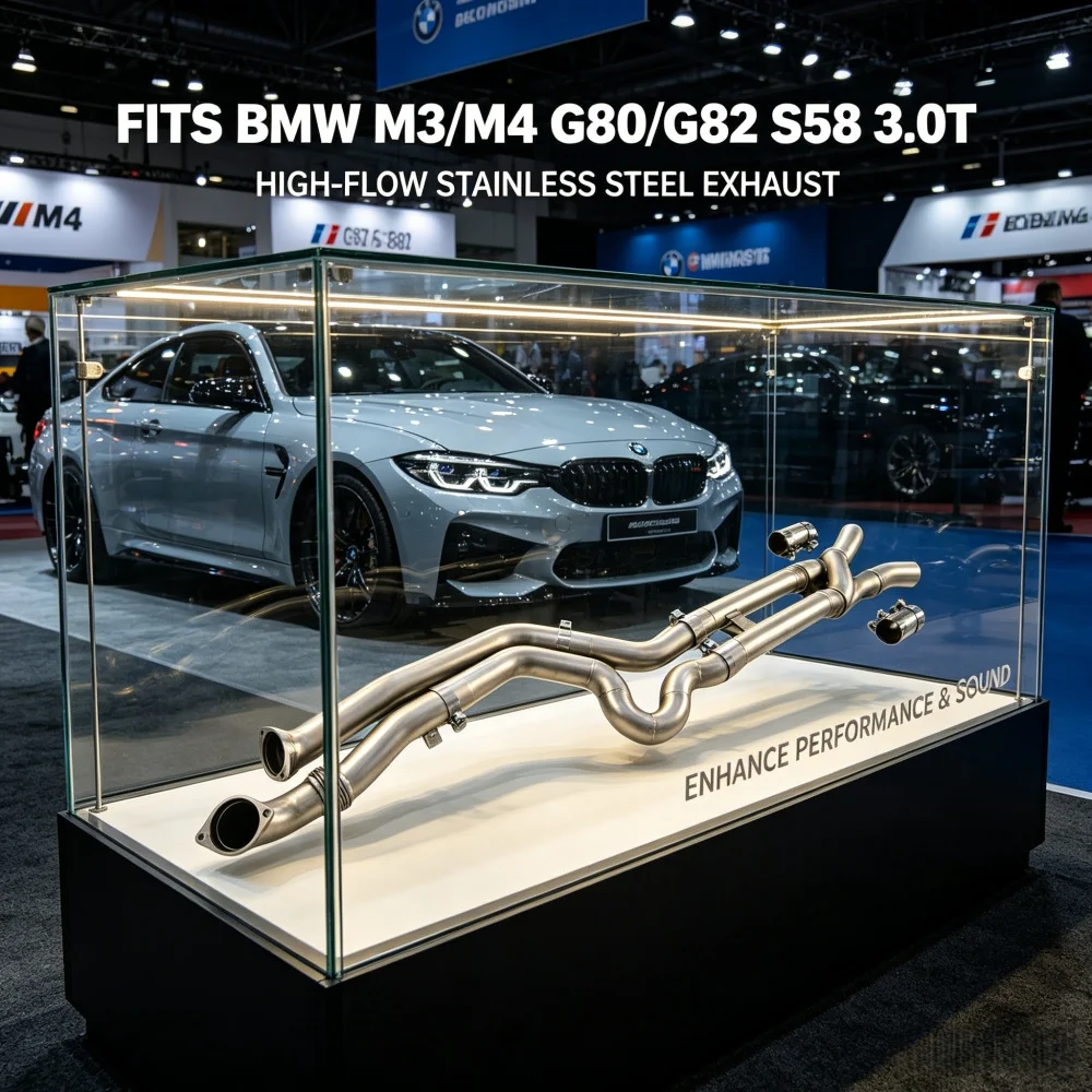 High-performance Z-shaped Mid Pipe for BMW M3/M4 G80/G82 S58 3.0T