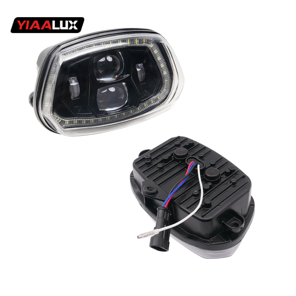 YIAALUX SPHL-ZA LED motor Headlight headlamp with halo ring For Vespa Sprint 150 Head Lamp