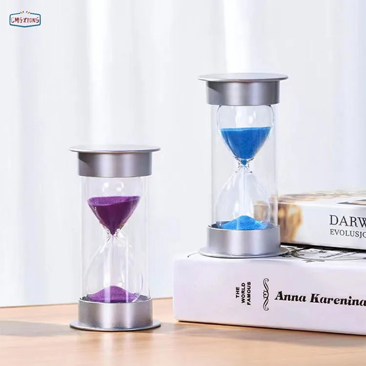 Заводская поставка кухонные шлифованные 25 30 60 90-минутные песочные часы украшение натуральные таймер