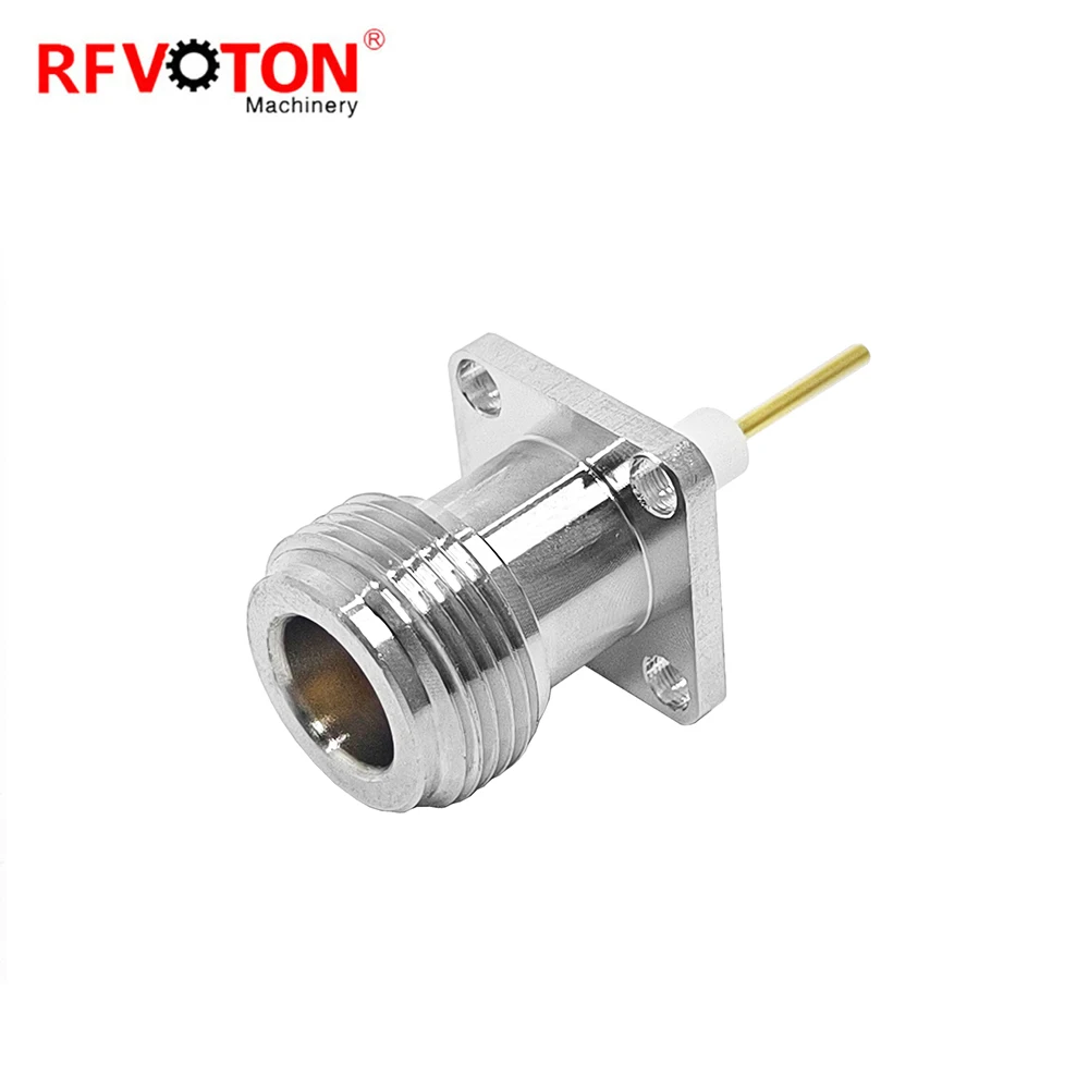 عرضه کارخانه N جک نرپوش با فلنج 4 سوراخ 20 میلی‌متری اتصال‌دهنده کواکسیال، مبدل کواکس