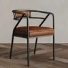 Cuir marron pied noir