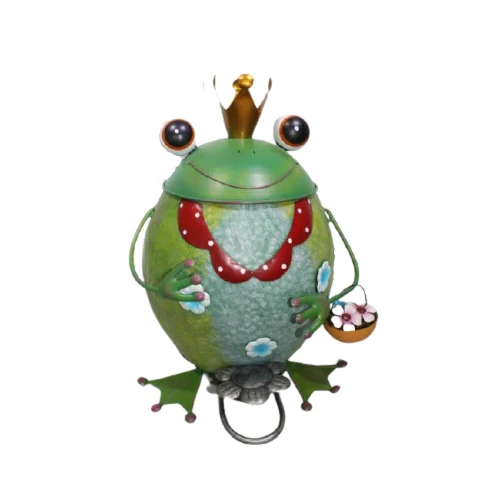 Frog waste can  garbage bin metal iron garbage bins