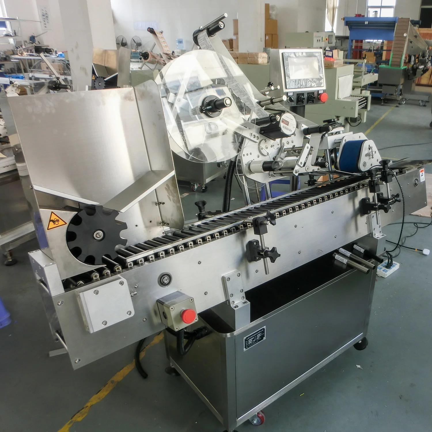 YIMU YM215 Automatic Small Sample Bottle Ampoule Cigar Cigarette Tubes Labeler Horizontal Vial Sticker Bottle Labeling Machine
