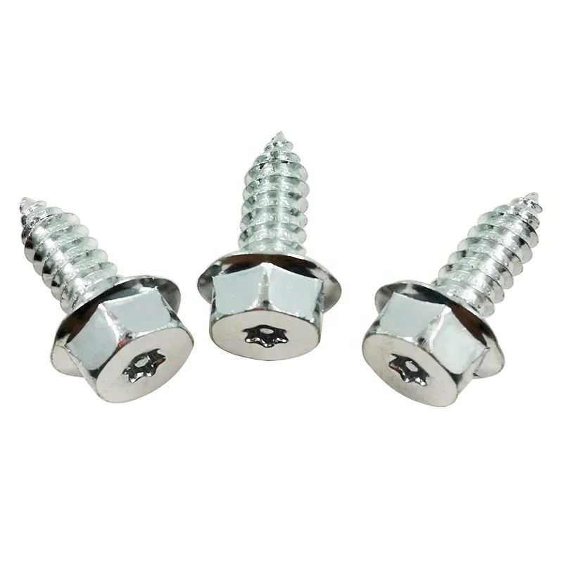 Steel T20 Torx with Pin License Plate Screws for Car Truck SUV Vehicle