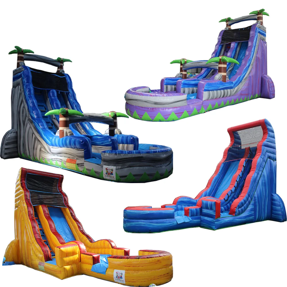 Giant Water Slide Inflatable Commercial Waterpark Equipment Huge
