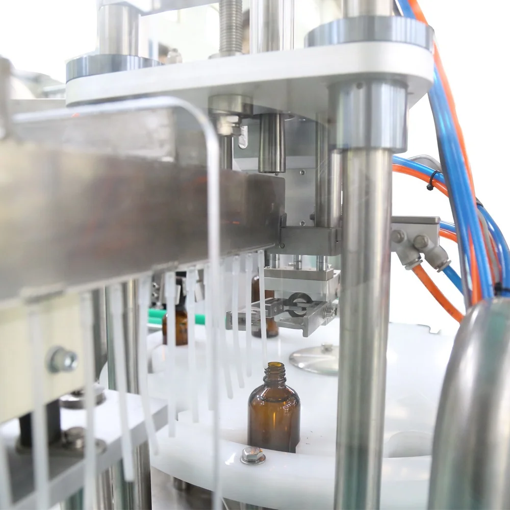 Small Spray Bottle Filler Capper Labeler Boxer Machine Factory