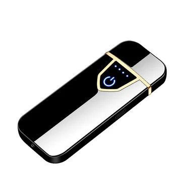 JOFI Wholesale Electric USB Lighter encendedor Fingerprint Touch Screen Rechargeable Electronic Cigarette Lighter custom logo