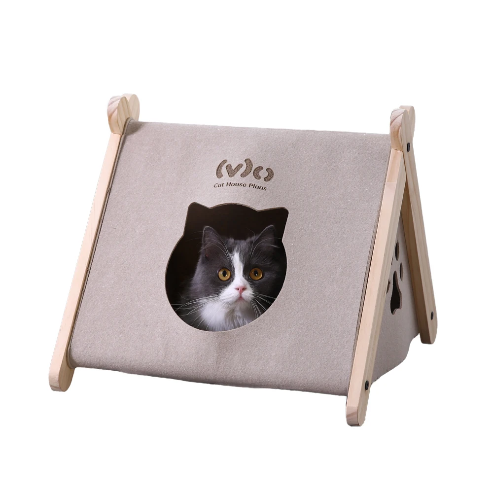 Produsen Produk Hoopet Tenda Tempat Tidur Kucing Kotak Kayu - Buy 