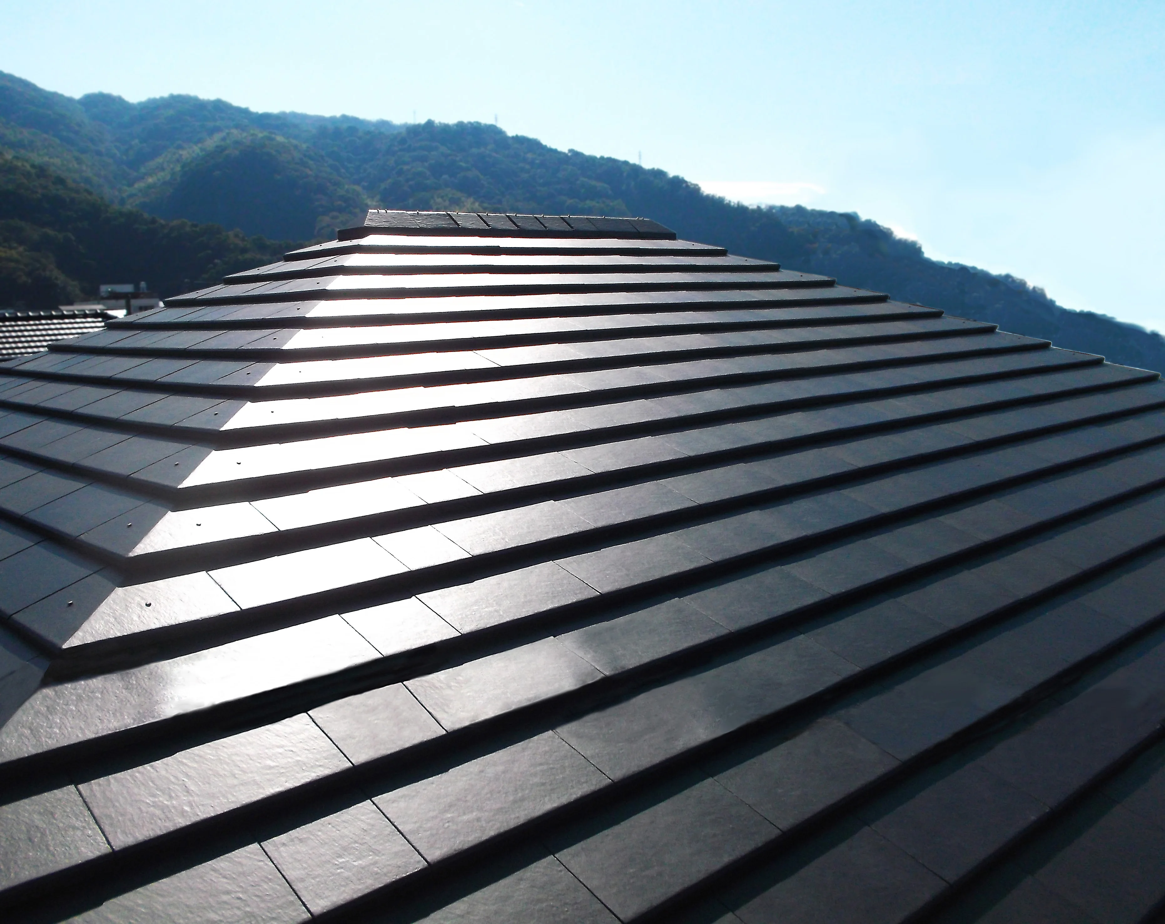 Japanese Style Shingle Flat Roof Tiles Create A Sense Of Dignity Buy Flat Japanese Roof Tiles