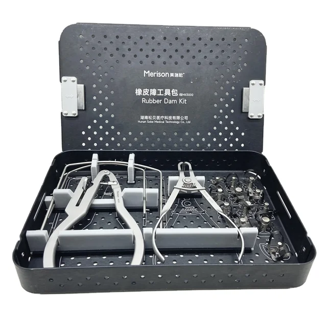 High quality Oral Surgery Instruments Merison Type I MX3000 Rubber Dam Kit for Adults