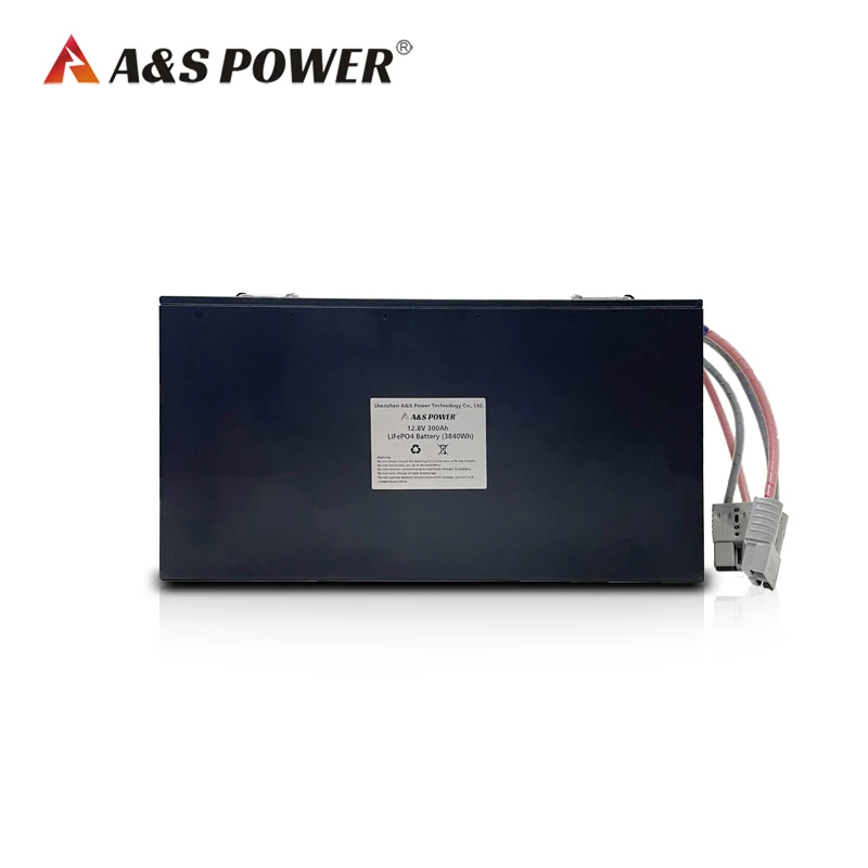 A&S Power 12.8V 300Ah 310Ah Solar energy deep cycle LFP rechargeanle prismatic lifepo4 battery
