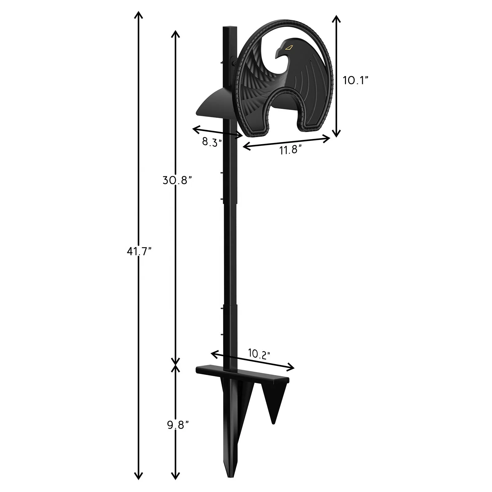 Freestanding Eagle Garden Hose Rack Metal Rack Hose Support Garden